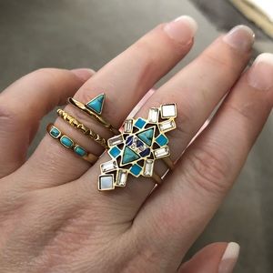 Stella and dot ring set size s/m